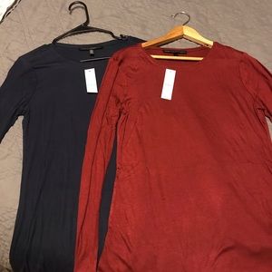 2 White House Black Market layering tees